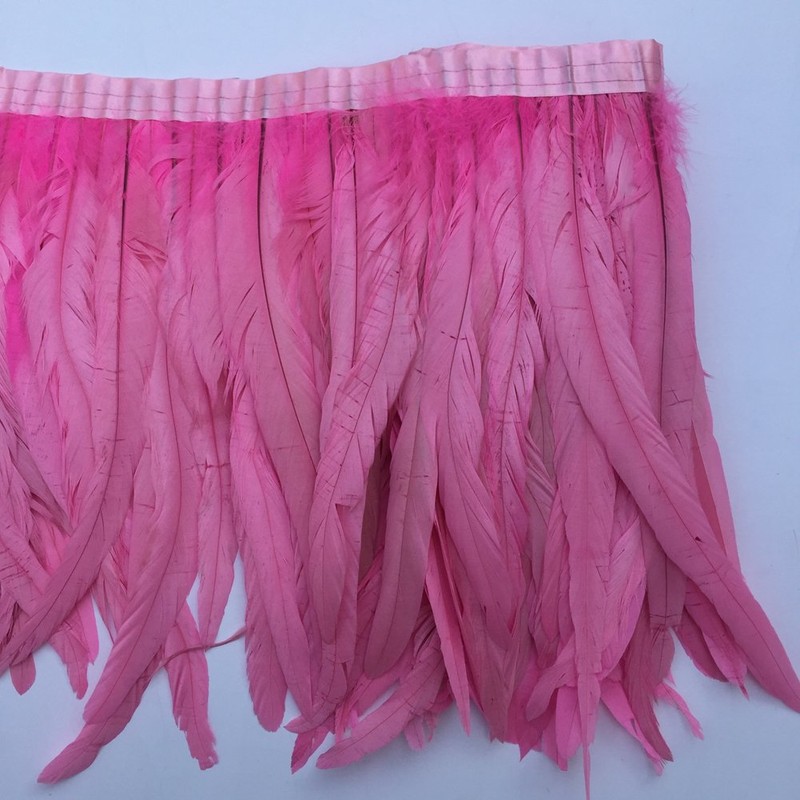 Sowder Rooster Hackle Feather Fringe Trim 10-12inch in Width Pack
