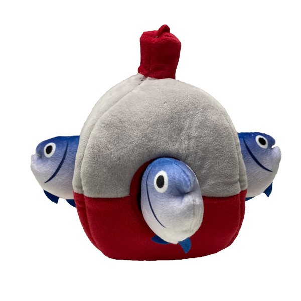 Happy Tails 3 Fish/Bobbin Dog Toy for Medium to Large