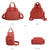 NICOLE & DORIS Women's Orange Messenger Bag - Large Capacity