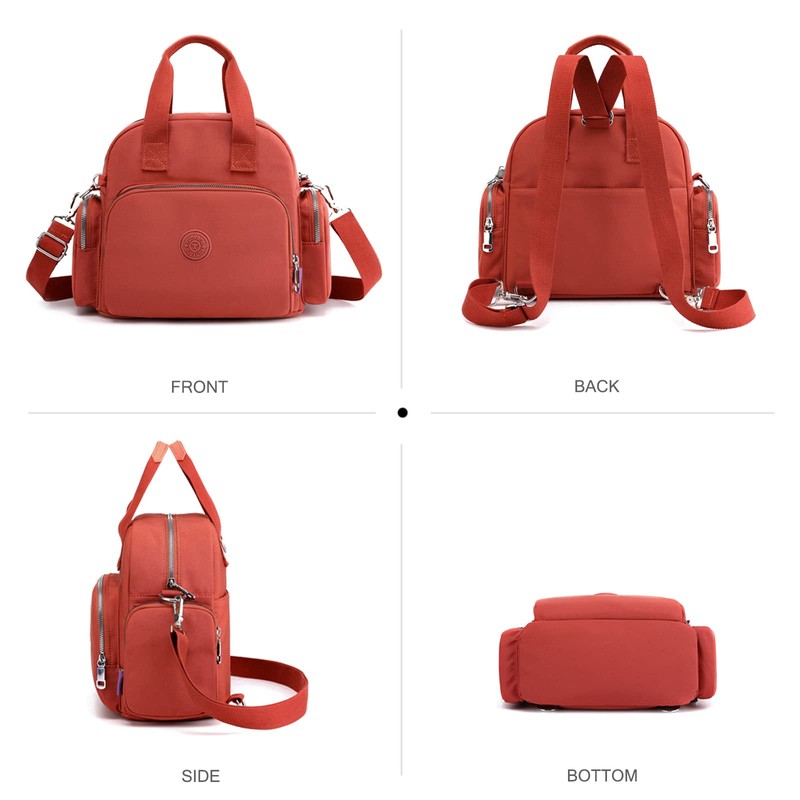 NICOLE & DORIS Women's Orange Messenger Bag - Large Capacity
