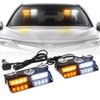 XRIDONSEN 2 in 1 Emergency Dash Strobe Lights Interior Windshield