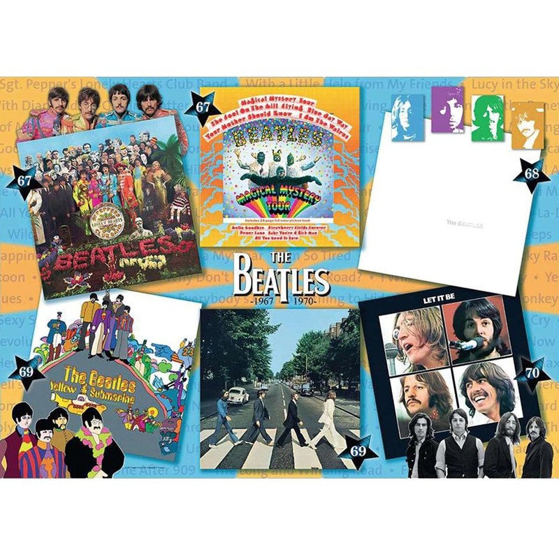 Ravensburger The Beatles: Albums 1967-1970 Puzzle Set (1000 Piece)