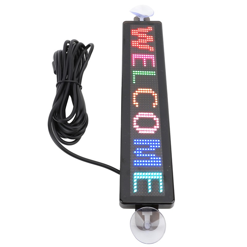 LED Scrolling Sign 12x72 Pixels 230x50mm Bluetooth APP Programmable LED