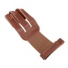 Archery Glove Cowhide Protective 3 Finger Guard Finger Tab Glove
