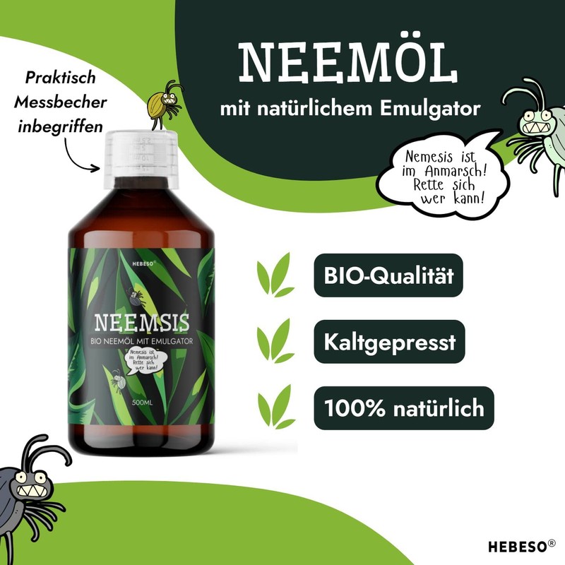HEBESO® NEEMSIS Organic Neem Oil with Natural Emulsifier, Ready to