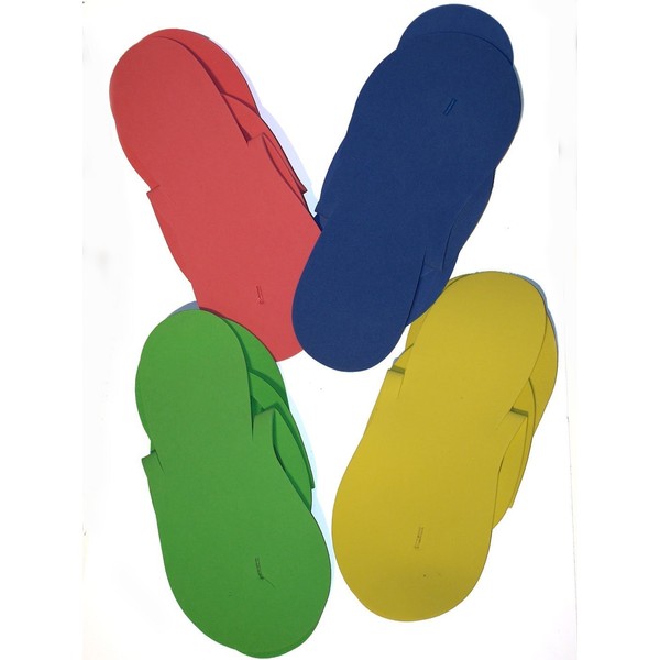 360 Pair Disposable Foam Pedicure Slippers Multi Color Flip Flop