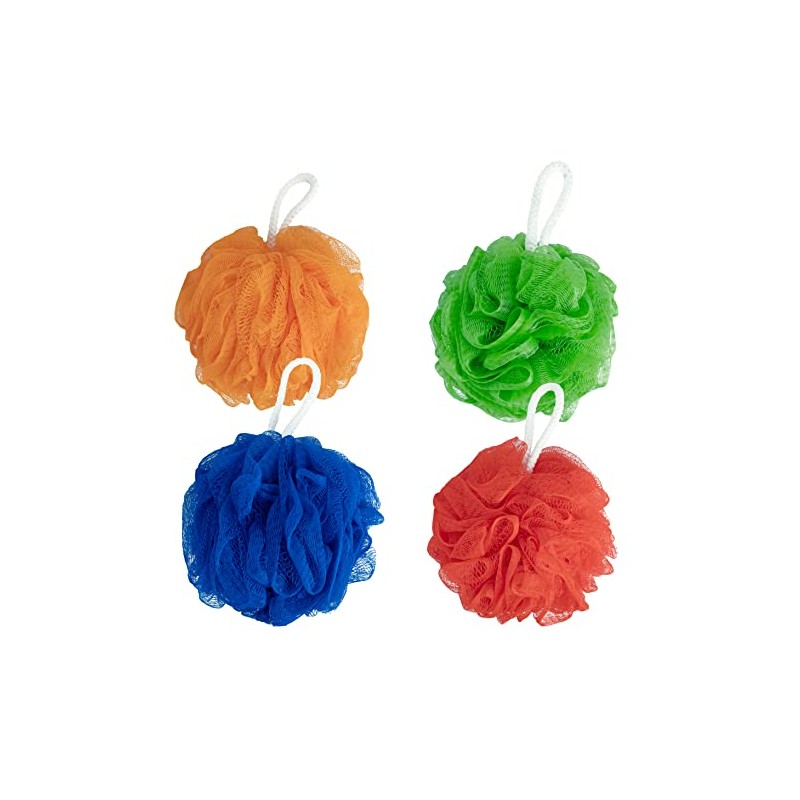 Shower Puff, Bath Puff,Shower Sponge Extra Large 80g, 4 Pack
