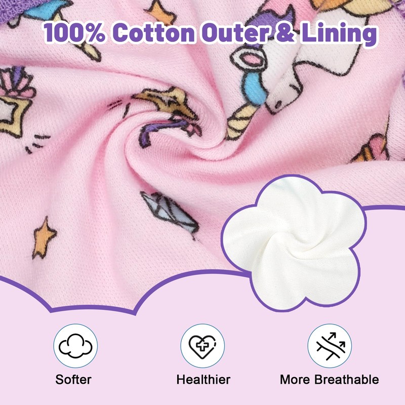 MooMoo Baby Cotton Potty Training Underwear 4 Packs Absorbent Training