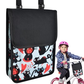 FZSECRIU Children's Bicycle Basket, Cute Waterproof Handlebar Bag for Children and Adults, Road Bike, Synthetic, Handlebar Mounting, Multicoloured