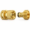 3/4-Inch Brass Garden Hose Quick Connect Fitting Set