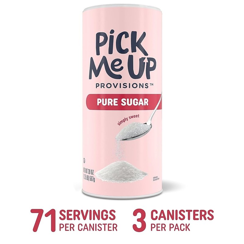 Pick Me Up Provisions 100% Pure Cane Sugar, Easy Pour
