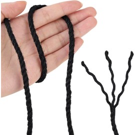 Cordel de yute natural negro de 5 mm de 100 pies, para regalo de manualidades, proyectos de manualidades, envoltura, empaquetado, embalaje de día festivo, jardinería y más, cuerda de yute para usar alrededor de la casa y el jardín