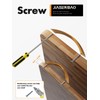 JIASENBAO 5 Pack Antique Brass Cabinet Pulls 3 Inch Arch