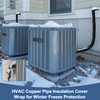 HVAC Copper Pipe Insulation Cover, 72''x10.2'' Outdoor Mini Split AC