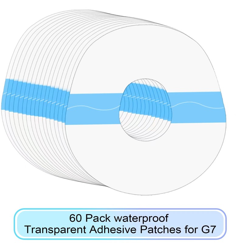 60Pack G7 Stelo Adhesive Patches,Waterproof Over Patches for G7 &