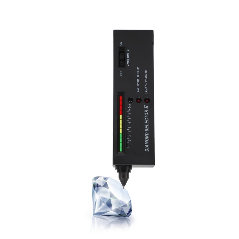 Diamond Tester Pen High Accuracy Jewelry Diamond Tester 60X Mini