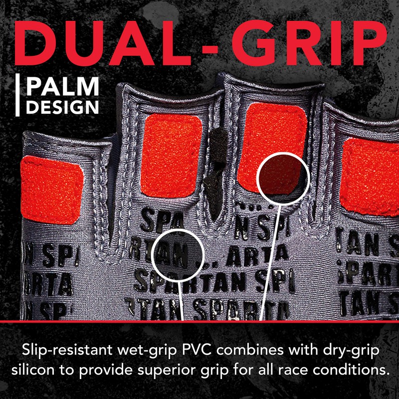 Franklin Sports Spartan Race Minimalist Traditional OCR Glove Pair