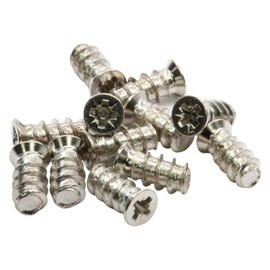 100 Pack Rok Hardware #6mm x 13mm (1/2") Pozi Cross Flat Head Euro Screws Type B Point Fasteners