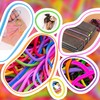 Elastic Rubber Bands 100G’s, Approximately 250pcs, NEON Coloured, Perfect for