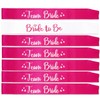 LXYXUUN 7 Pack Bachelorette Sashes Hot Pink, 1 White Bride