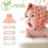 Accmor Formula Dispenser On The Go, 4 Compartments Stackable Formula