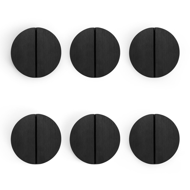 Evionlin Black 2-1/2 inch Drawer Pulls, 12 pcs (6 Pairs)