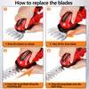 Hedge Trimmer Cordless 2 in 1 Handheld Grass Shears Mini