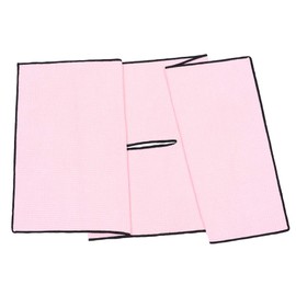 Mile High Life | Pro Tour Caddy Towel | 17” x 40” with 8” Center Slit | Premium Microfiber Waffle Texture (Pink/Black)