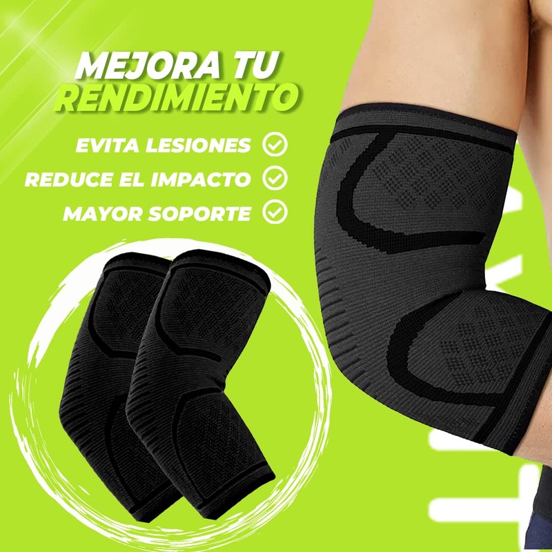 MaxFit 2 Coderas para Gym, coderas ortopédica, Protección Completa para