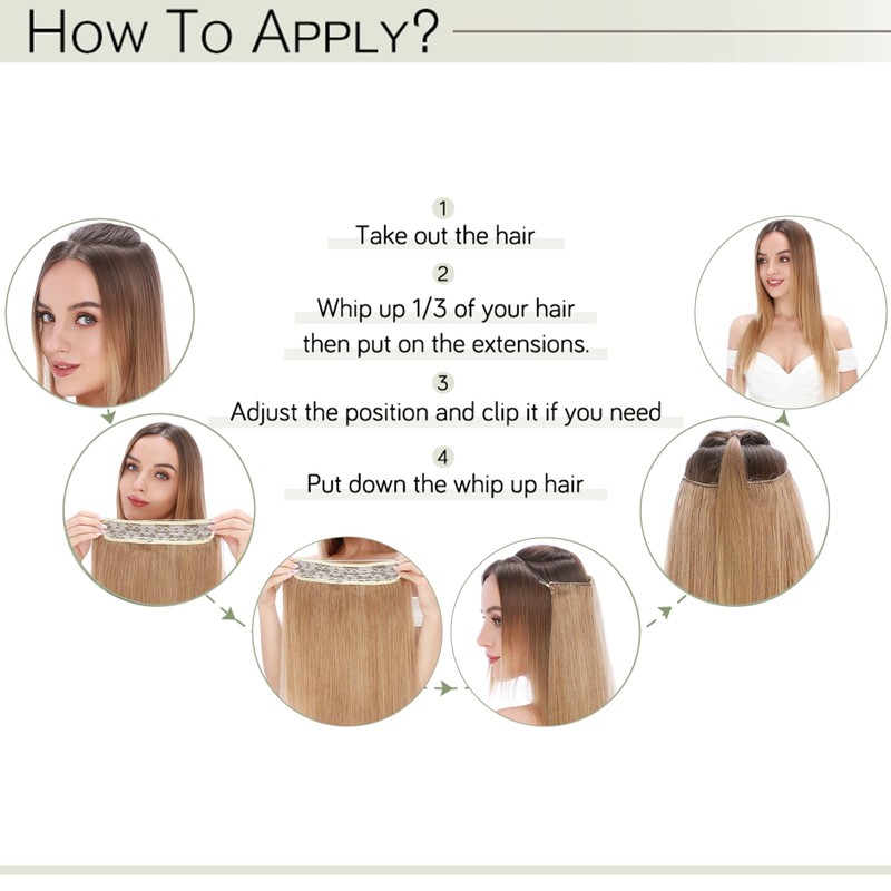 Hairpiece Extensions, 1 Bundle for Thickening Hair, Smooth with Invisible