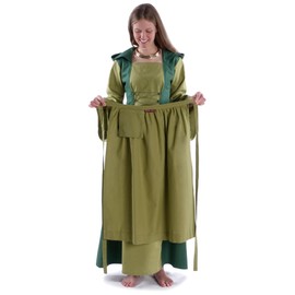 HEMAD Medieval Apron Cotton Model: Repanse, Light Green
