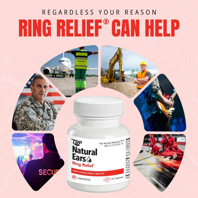 TRP THE RELIEF PRODUCTS 70 Count Tinnitus Relief Rings Homeopathic