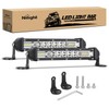 Nilight Slim LED Light Bar 2Pcs 7 Inch 16LED Single