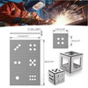 Welding Coupons Practice Kit,24 Cube Dice Frame Mild Steel Plate