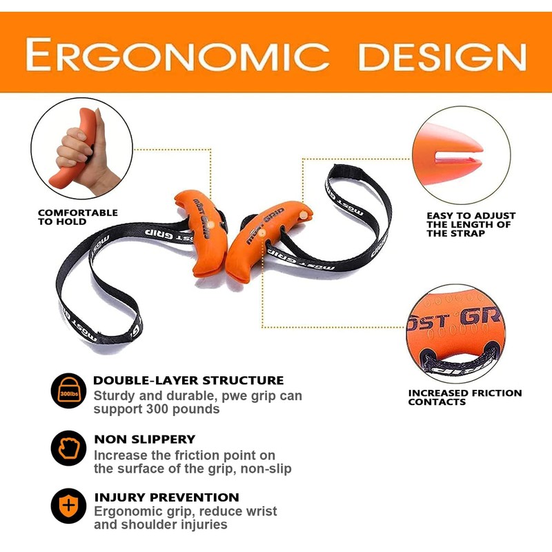 Pull Up Handles Grips Fitness Strap Heavy Duty Cable Machine