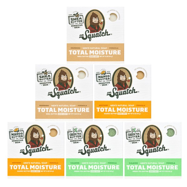 Dr. Squatch NEW Total Moisture Bar Soap for Men -