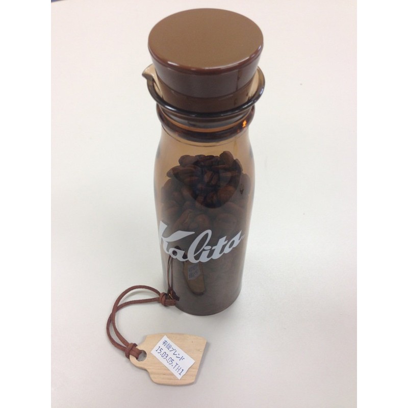 カリタ Kalita キャニスター コーヒーストレージボトル 300ml コーヒー豆 約100g ブラウン #44240