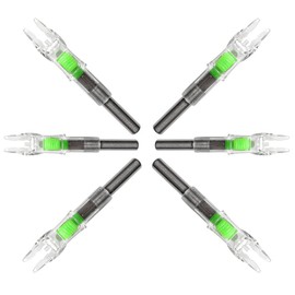 JIANZD Lighted Nocks for Arrows 6Pcs Led Archery Nocks with .244"/6.2mm Inside Diameter