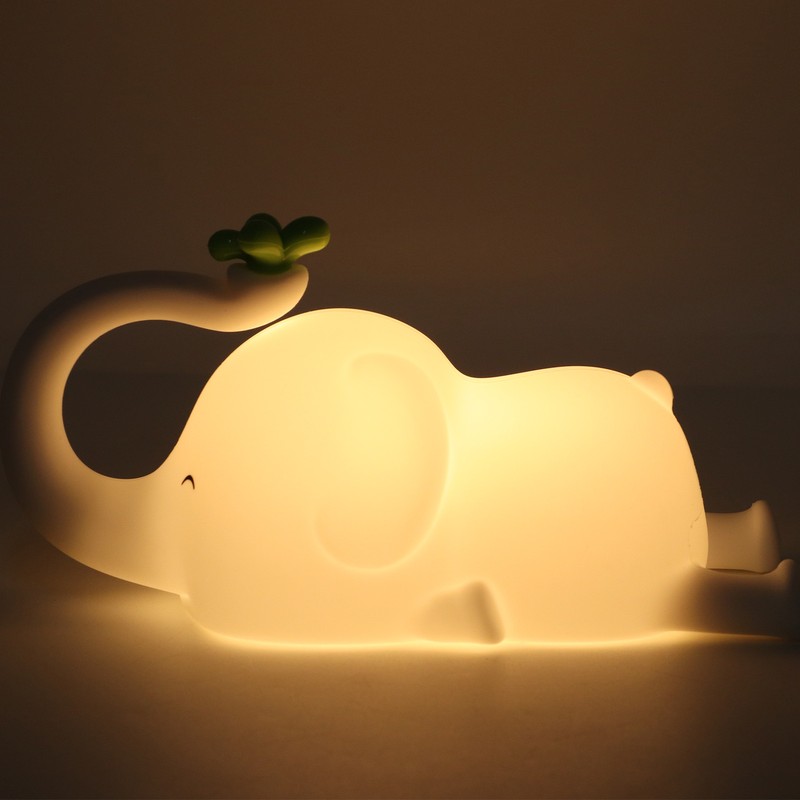 Night Light Silicon Elephant Nursery Night Lights 3 Brightness USB