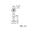 Yazaki Chemical Φ28 Erector Pipe Stand Single EF-1206S S Diameter