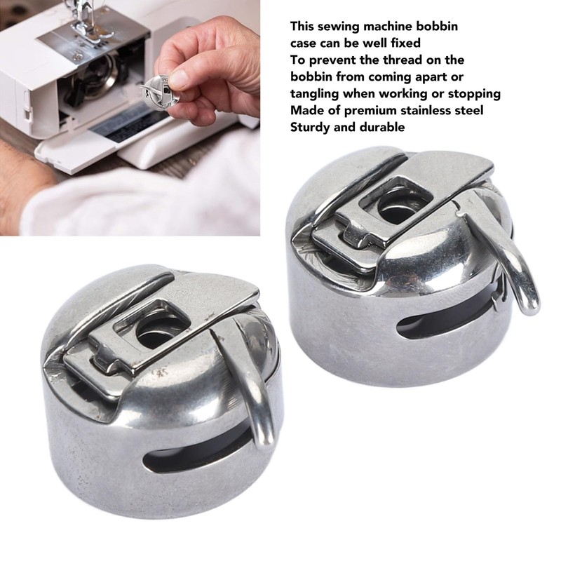 Sewing Machine Bobbin Case Stainless Steel Replacement Housing Home Sewing