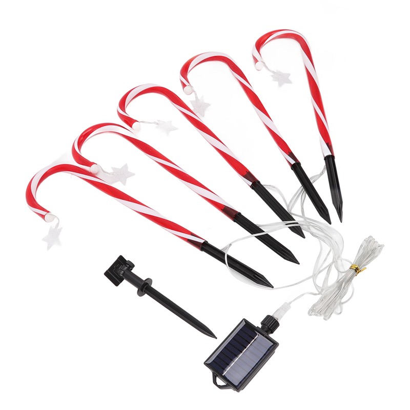 Christmas Candy Cane Lights 1 for 5 IP65 Waterproof 8