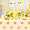 BeYumi 3Pcs Boho Sunshine Party Table Covers Hippie Sun Waterproof