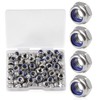 SPEEDWOX 100 PCS M5 x 0.8mm Nylon Insert Nuts Locknuts,