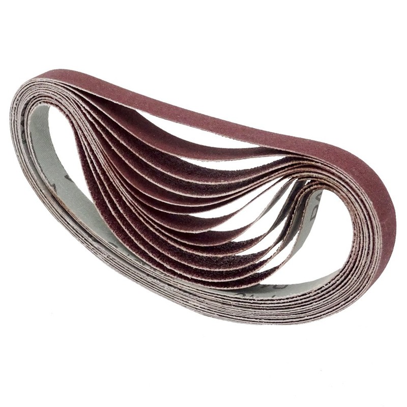 SBS Pack of 48 Sanding Belts 13 x 451 mm