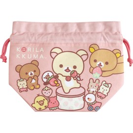 San-x Rilakkuma CA53601 Lunch Drawstring with Aluminum Sheet