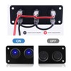 WANGCL Aluminum- Boat Switch Panel 12v Control Panel ON/OFF Toggle