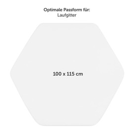 Laleni Jersey Fitted Sheet for Playpen, Oeko-Tex Certified Hexagonal Fitted Sheet Made from 100% Cotton, Playpen Cover, Baby Bed Linen, 100 x 115 cm, White