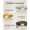FEMILA Flush Mount Light Fixture, 12" Ceiling Light Fixtures, Farmhouse