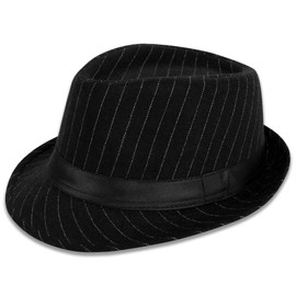 Simplicity Men's Hats Trilby Hat with Black Band - Cool Teardrop Crown Fedora for Men and Women